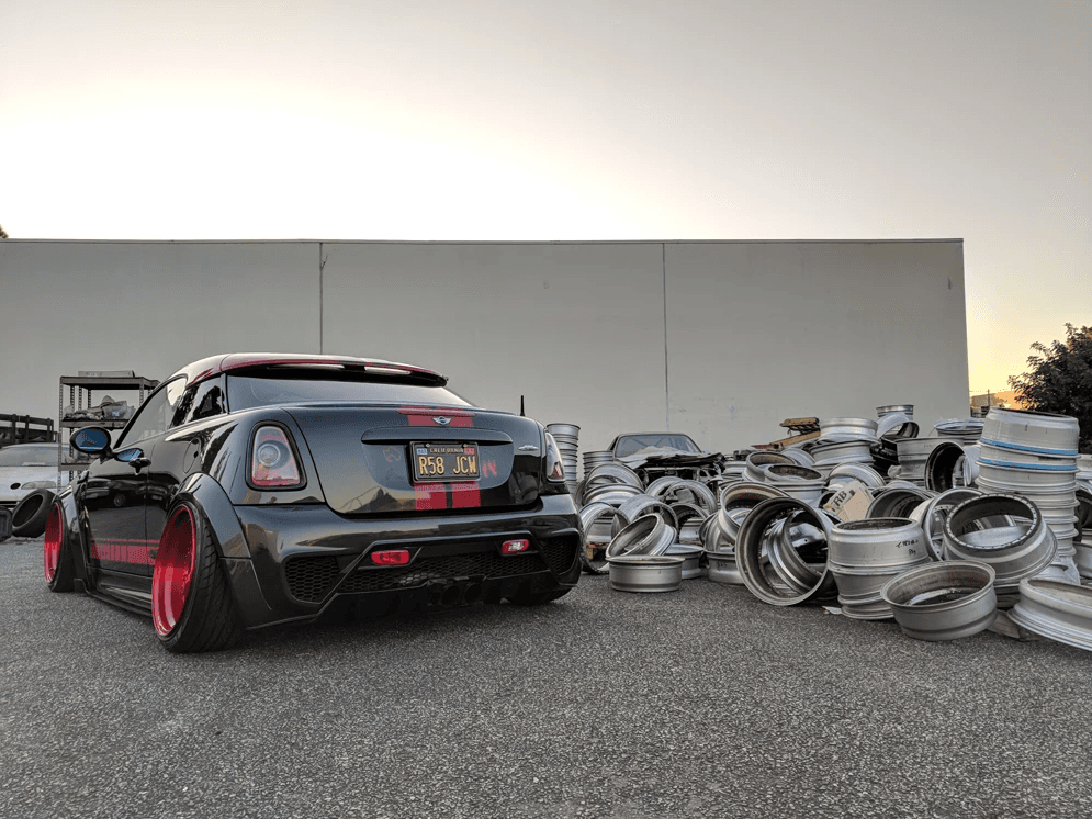 Polished classic car