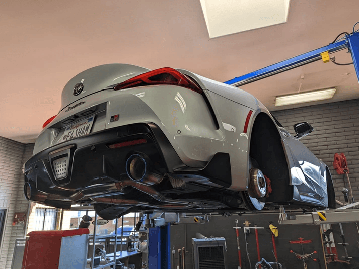 Polished classic car